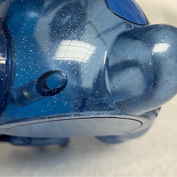 SOLD Lilo & STITCH Blue Clear Glitter Plastic Figure Disney Store Japan 9.5 in - Picture 12 of 13